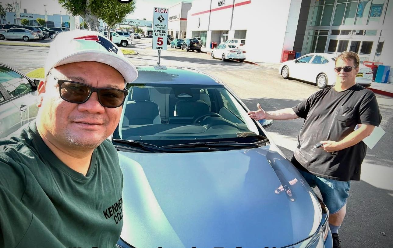 Fresh delivery selfie