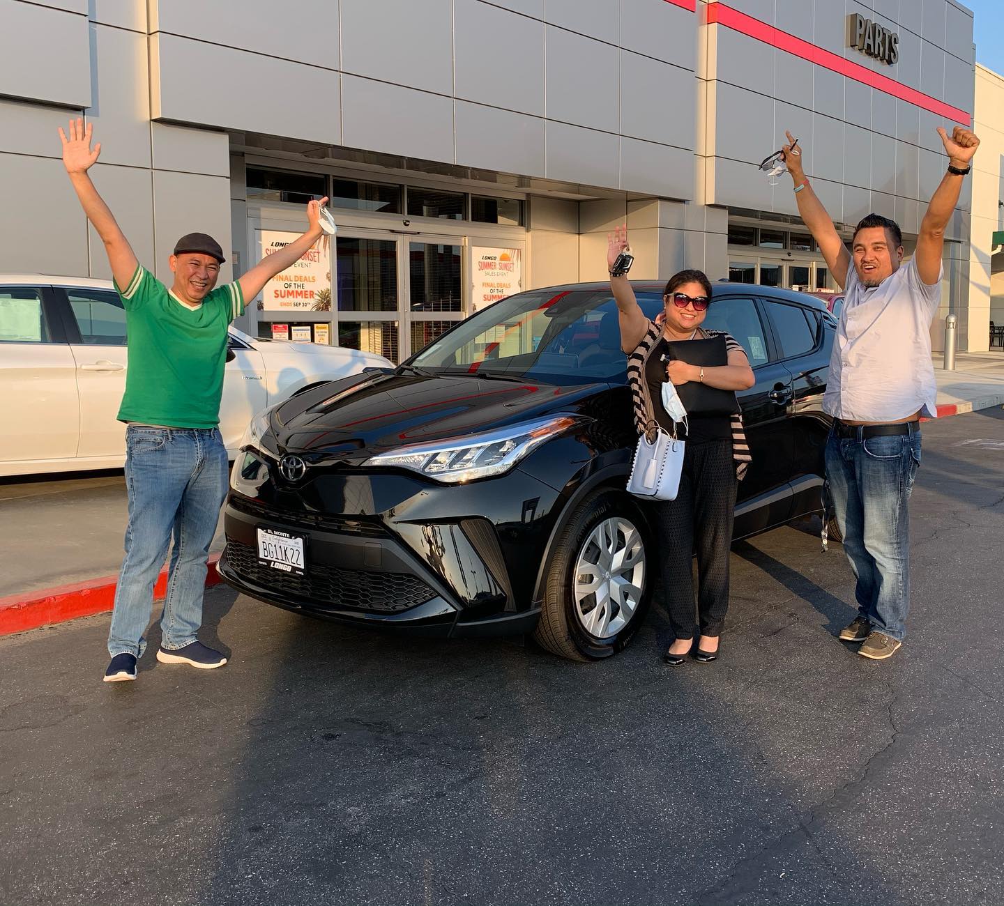 Toyota C-HR — keys in hand